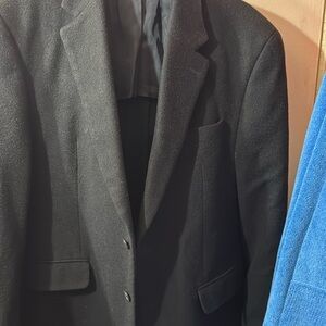 Men’s Ralph Lauren 3 pocket front sport jacket (black) with split tail